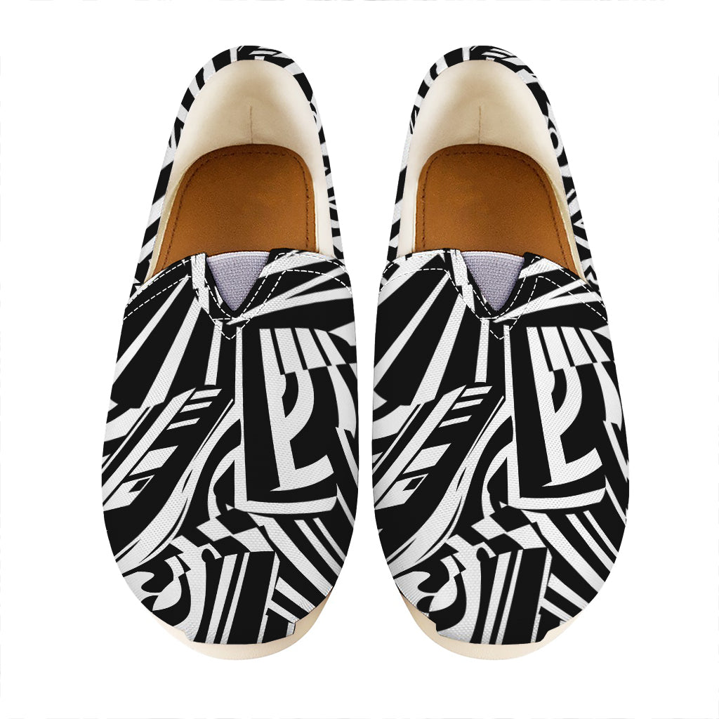 Abstract Dazzle Pattern Print Casual Shoes