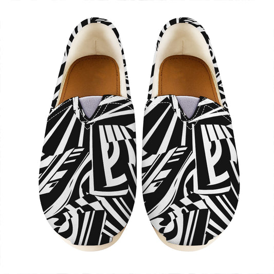 Abstract Dazzle Pattern Print Casual Shoes