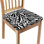 Abstract Dazzle Pattern Print Chair Cushion Cover