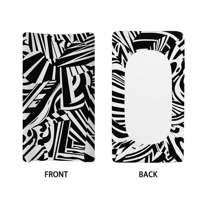 Abstract Dazzle Pattern Print Changing Pad Cover