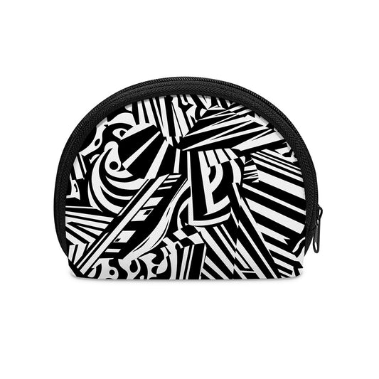 Abstract Dazzle Pattern Print Coin Purse