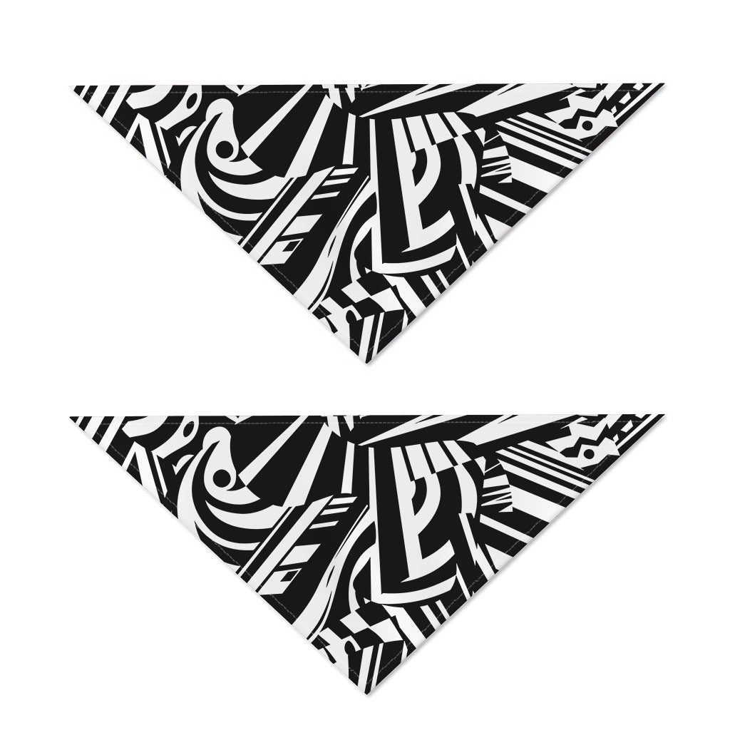 Abstract Dazzle Pattern Print Dog Bandana