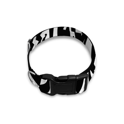 Abstract Dazzle Pattern Print Dog Collar