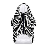 Abstract Dazzle Pattern Print Dog Zip Up Hoodie