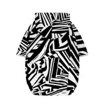 Abstract Dazzle Pattern Print Dog Zip Up Hoodie