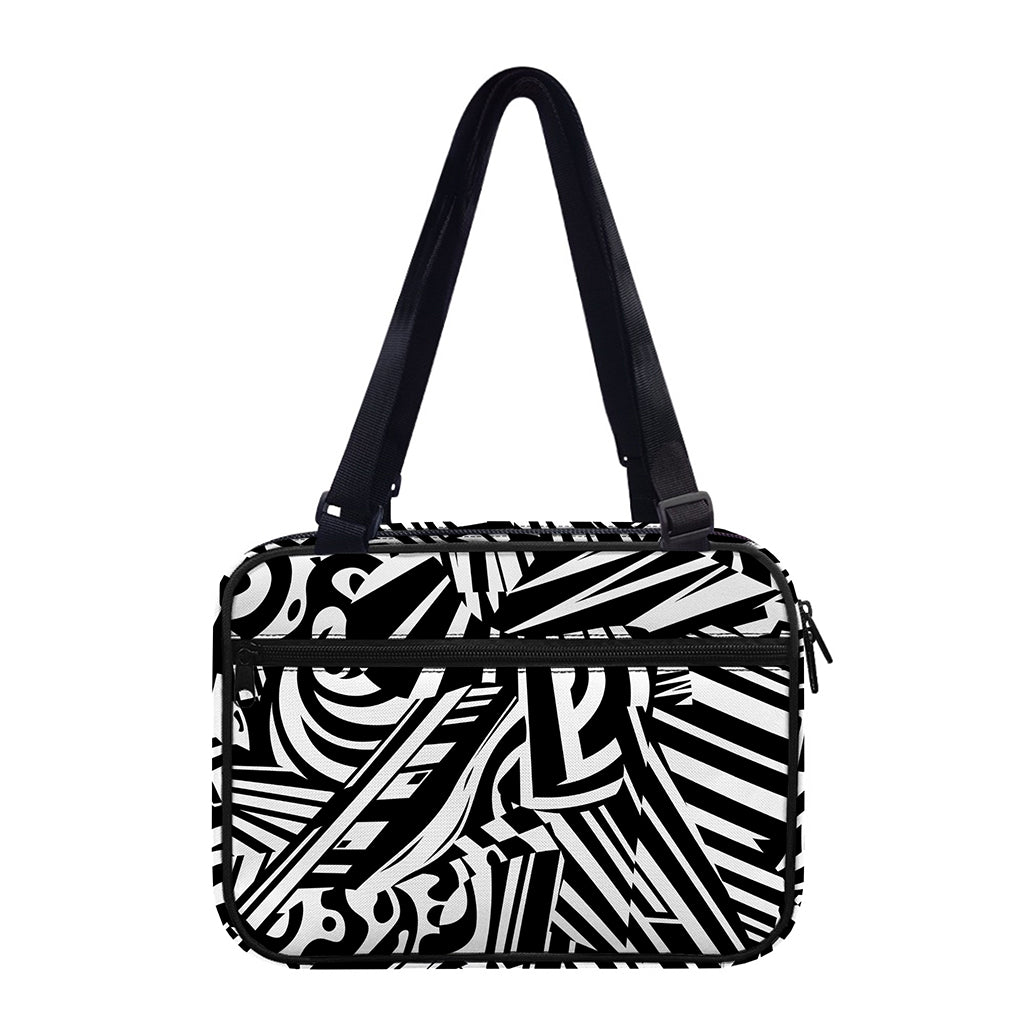 Abstract Dazzle Pattern Print Double Strap Bible Bag