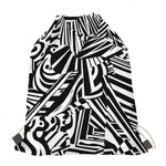 Abstract Dazzle Pattern Print Drawstring Bag