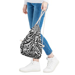 Abstract Dazzle Pattern Print Drawstring Bag