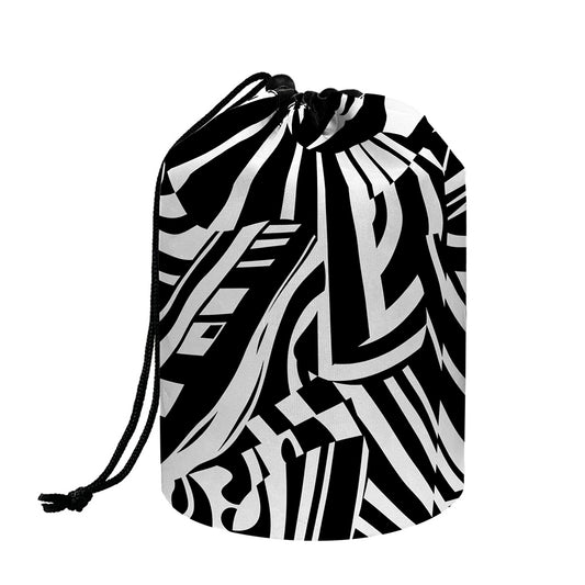 Abstract Dazzle Pattern Print Drawstring Makeup Bag