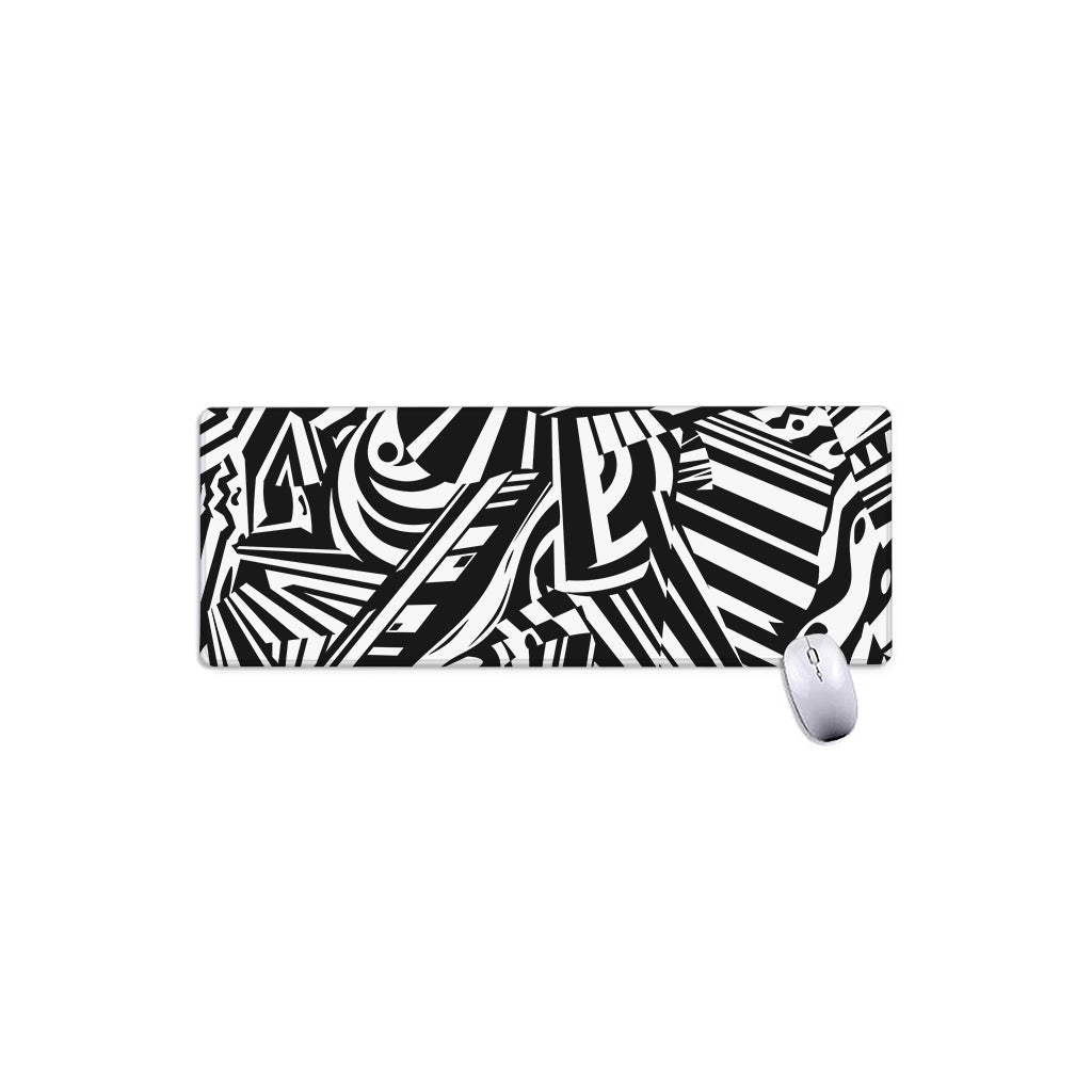 Abstract Dazzle Pattern Print Extended Mouse Pad