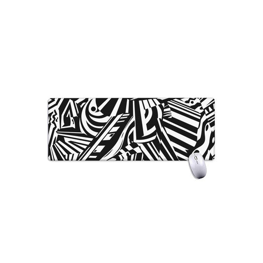 Abstract Dazzle Pattern Print Extended Mouse Pad