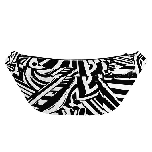 Abstract Dazzle Pattern Print Fanny Pack