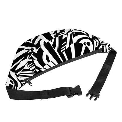 Abstract Dazzle Pattern Print Fanny Pack