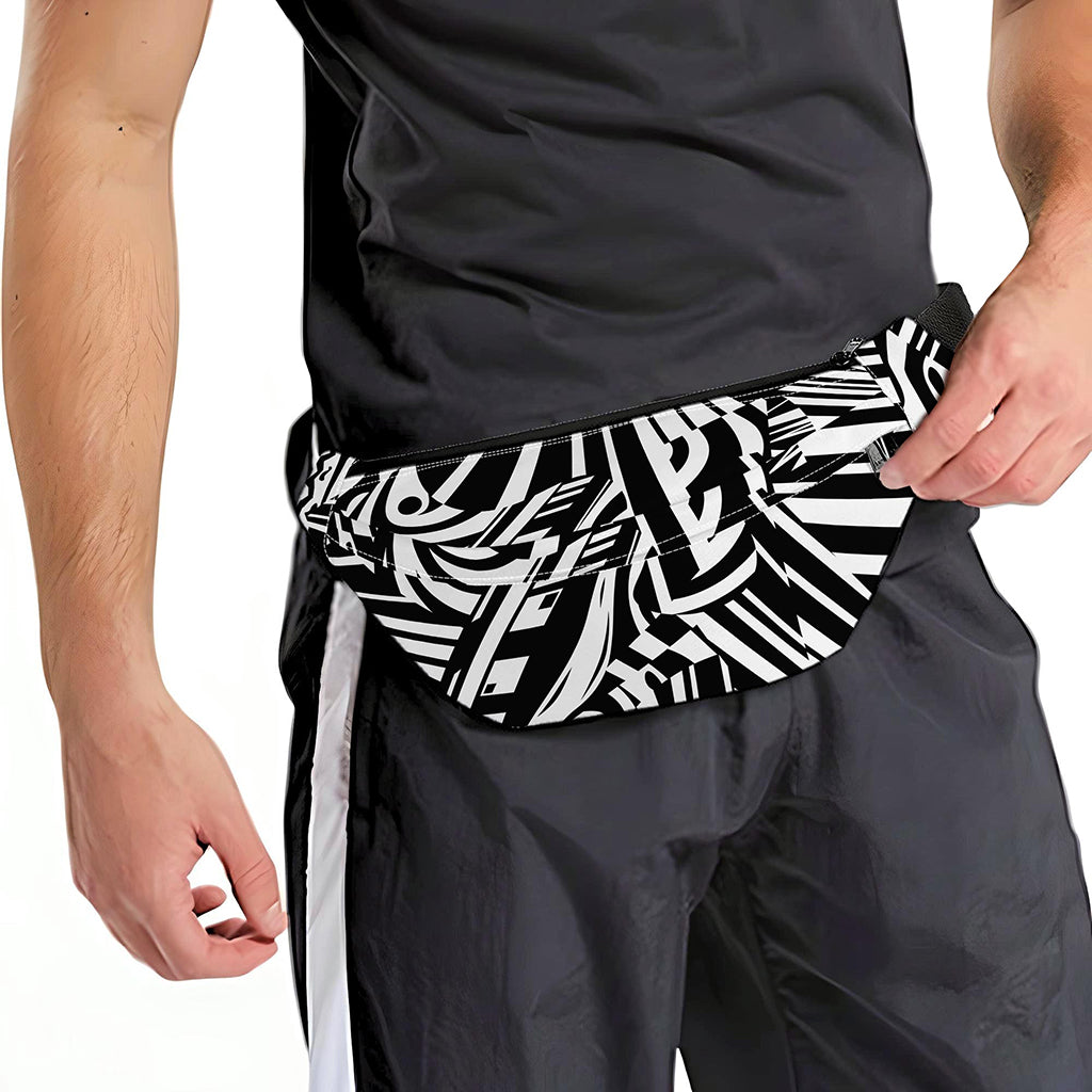 Abstract Dazzle Pattern Print Fanny Pack