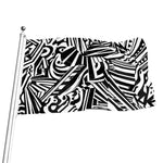 Abstract Dazzle Pattern Print Flag
