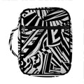Abstract Dazzle Pattern Print Front Pocket Bible Bag