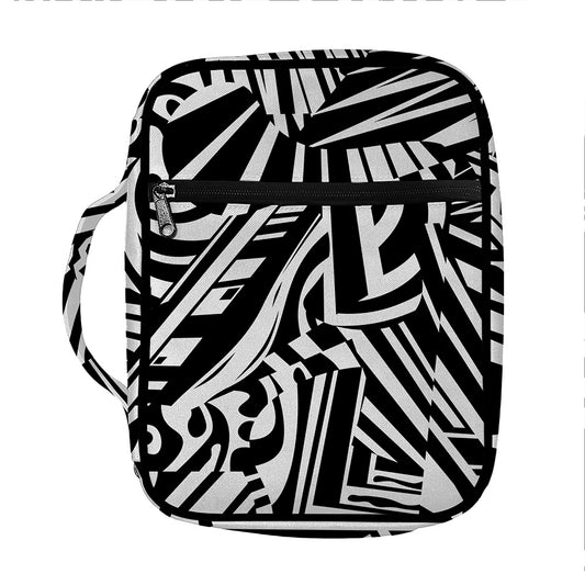 Abstract Dazzle Pattern Print Front Pocket Bible Bag