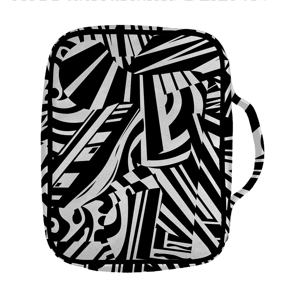 Abstract Dazzle Pattern Print Front Pocket Bible Bag