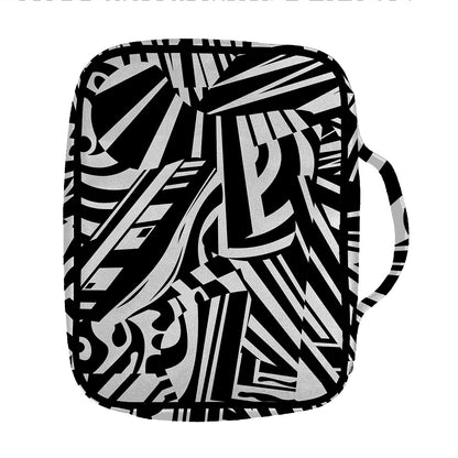 Abstract Dazzle Pattern Print Front Pocket Bible Bag