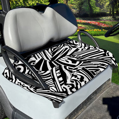 Abstract Dazzle Pattern Print Golf Cart Seat Cover