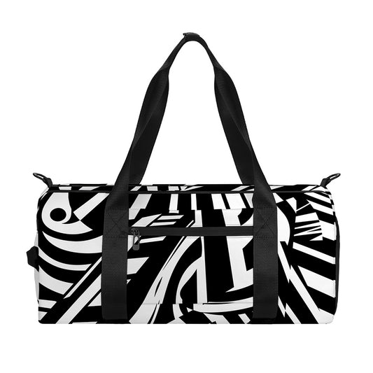 Abstract Dazzle Pattern Print Gym Bag