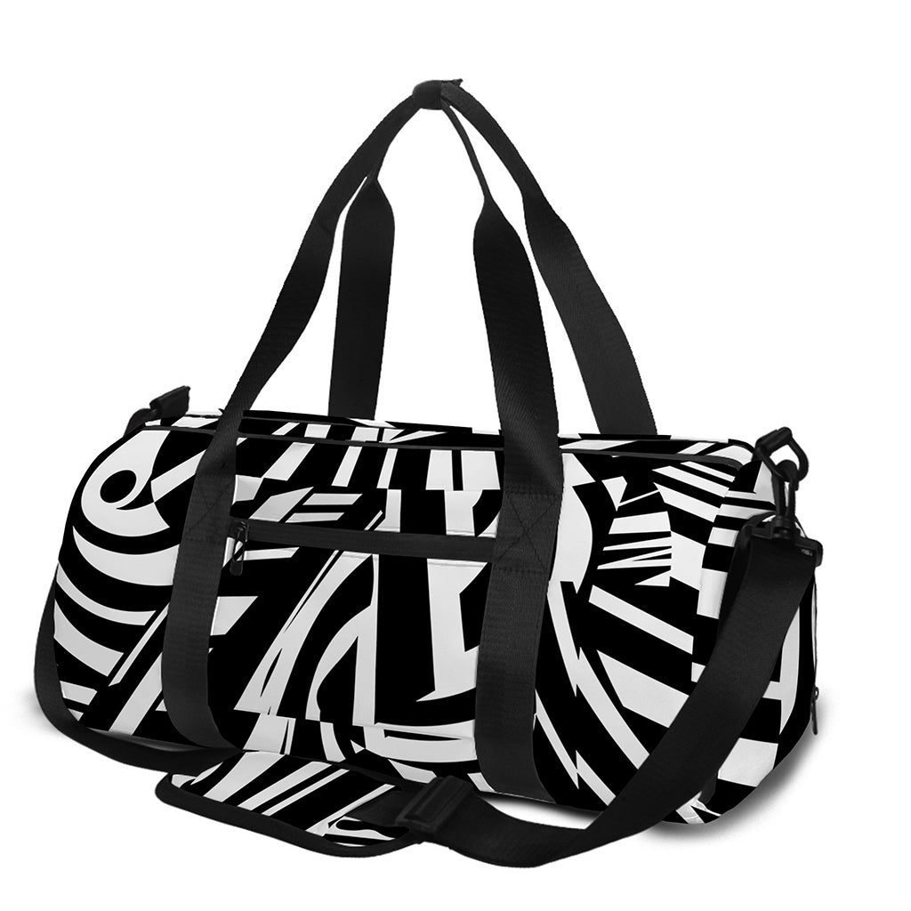 Abstract Dazzle Pattern Print Gym Bag