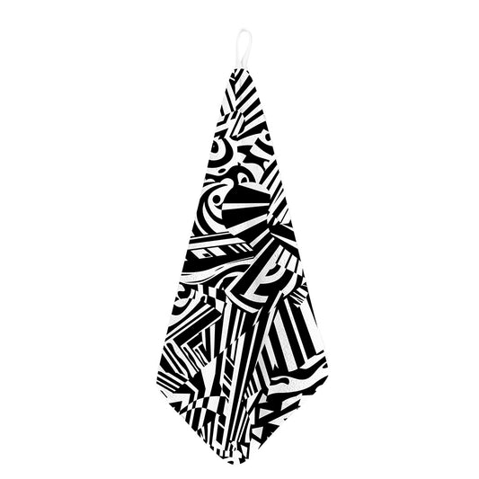 Abstract Dazzle Pattern Print Hand Towel