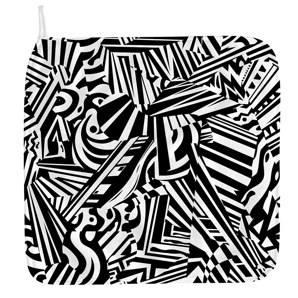 Abstract Dazzle Pattern Print Hand Towel