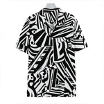Abstract Dazzle Pattern Print Hawaiian Shirt