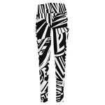 Abstract Dazzle Pattern Print High-Waisted Pocket Leggings