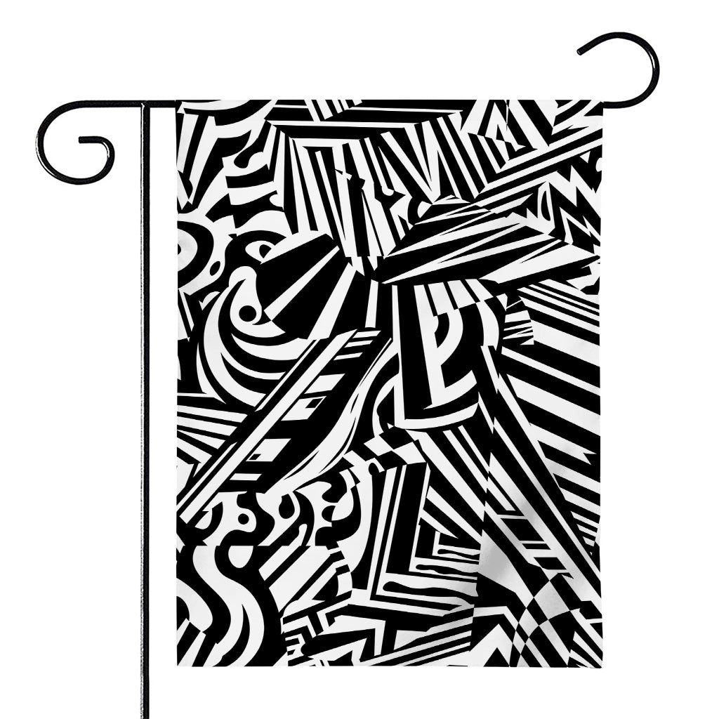 Abstract Dazzle Pattern Print House Flag