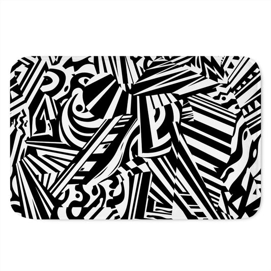 Abstract Dazzle Pattern Print Indoor Door Mat