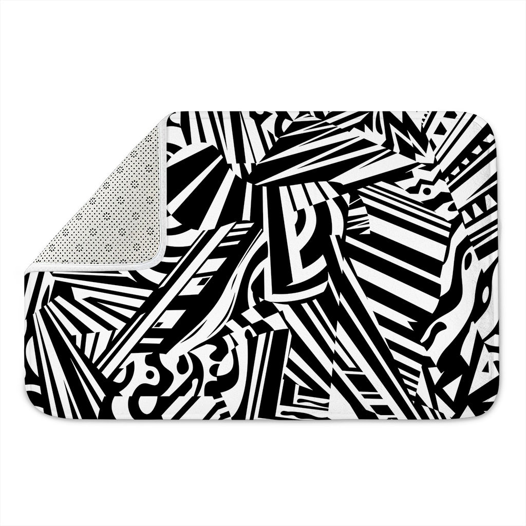 Abstract Dazzle Pattern Print Indoor Door Mat