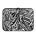 Abstract Dazzle Pattern Print Laptop Sleeve