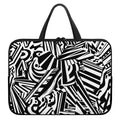 Abstract Dazzle Pattern Print Laptop Sleeve With Handle