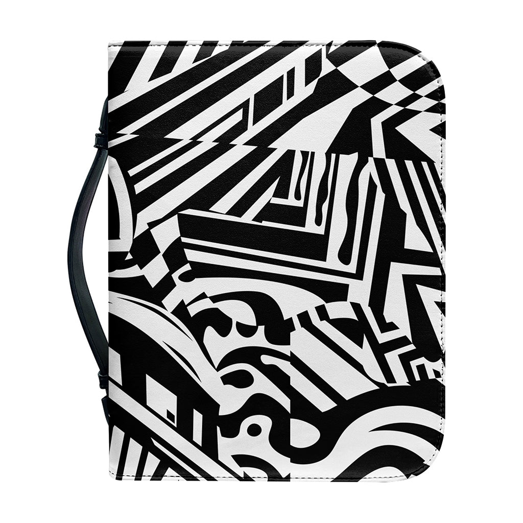 Abstract Dazzle Pattern Print Leather Bible Cover