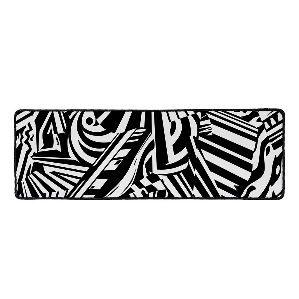 Abstract Dazzle Pattern Print Long Kitchen Mat