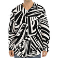 Abstract Dazzle Pattern Print Long Sleeve Baseball Jersey