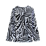 Abstract Dazzle Pattern Print Long Sleeve Short Coat