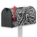 Abstract Dazzle Pattern Print Mailbox Cover