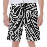Abstract Dazzle Pattern Print Men's Beach Shorts