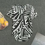 Abstract Dazzle Pattern Print Men's Bodysuit