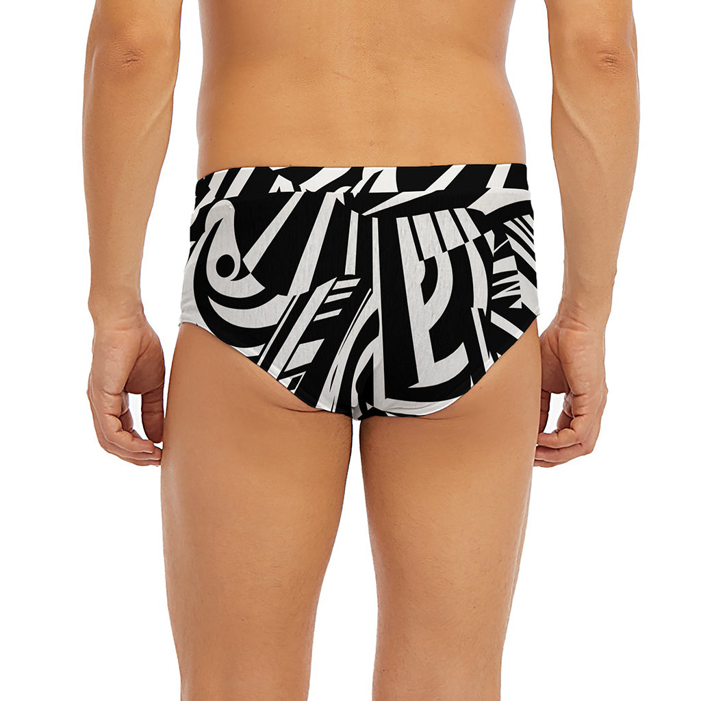 Abstract Dazzle Pattern Print Men's Briefs