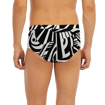 Abstract Dazzle Pattern Print Men's Briefs