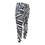 Abstract Dazzle Pattern Print Men's Compression Pants