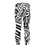 Abstract Dazzle Pattern Print Men's leggings