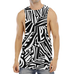 Abstract Dazzle Pattern Print Men's Muscle Tank Top