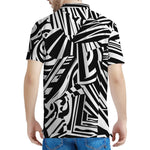 Abstract Dazzle Pattern Print Men's Polo Shirt