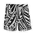 Abstract Dazzle Pattern Print Men's Athletic Shorts