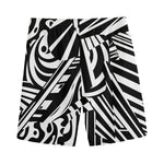 Abstract Dazzle Pattern Print Men's Sports Shorts